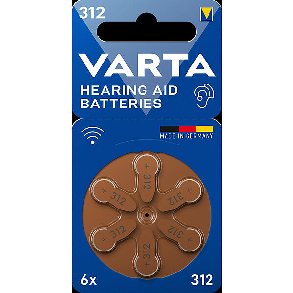VARTA Hörgerätebatterie Batteries 312 VARTAHearAidB312Bli6